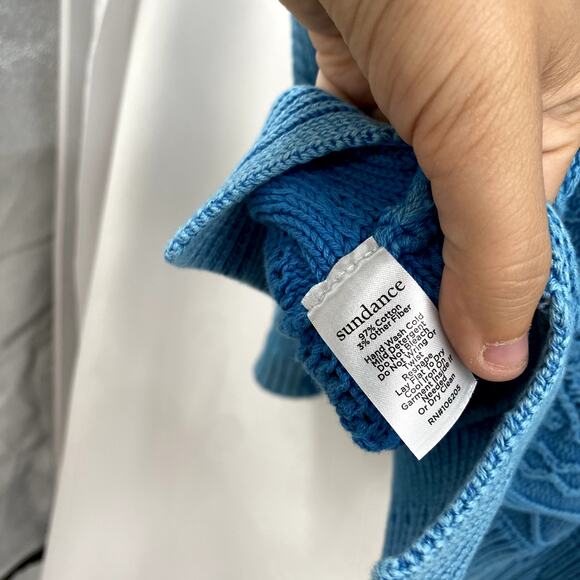 Sundance blue cable knit Sweater - Picture 5 of 5